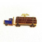 Vintage Fraternal Order Of Eagles FOE Semi Truck Pin #24 Aberdeen WA Brooch