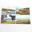 Vintage Multi View Postcard Windermere Bowness Landing From Orrest Head M V Swan
