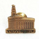 Nauvoo Temple Tie Lapel Pin Missionary Baptism LDS Mormon Pinback Illinois 2nd