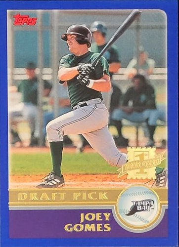 2003 Topps Tampa Bay Devil Rays Baseball Card #662 Joey Gomes DP Rookie