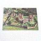 Vintage Unposted Postcard Kenilworth Castle Ruins Air View Aerial Warwickshire