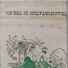 Matchbook Transportation In the 90's Steam Train Bicycle Built For Two Green
