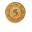 Mary Kay Cosmetics Lapel Pin 5 Year Anniversary Consultant MK 5 Award Hearts