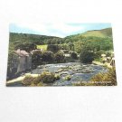 Vintage Unposted Postcard River Dee From The Bridge  LLANGOLLEN Wales UK