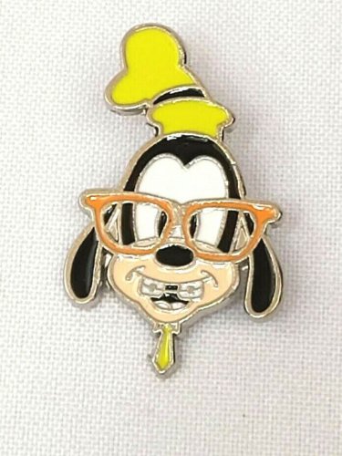 Disney Goofy Nerds Rock Head Collection Pin