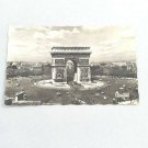 Vintage Postcard Paris France Triumphal Arch L'Arc de Triomphe B&W Posted 1960