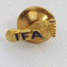 Vintage IFA International Footprint Association Gold Tone Bare Foot Shape Pin