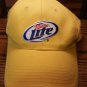 Miller Lite Beer Yellow Baseball Cap Strapback Hat Adjustable
