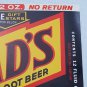 Vintage 60's 70's Dad's Root Beer Label 3.5" x 2 7/8"