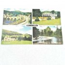 Vintage Unposted Postcard LLANGOLLEN Wales UK Bridge Valle Crucis Abbey Falls