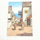 Vintage Postcard Unposted Down A Long Clovelly Dover UK Donkey Pack Mule Bar
