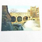 Somerset Bath Pulteney Bridge W/ Fisherman Dixon Postcard River Avon Unposted