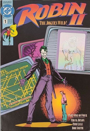 DC Comics 1991 Robin 2 II The Joker's Wild #1 Variant Cover A VF 8.0 Hologram