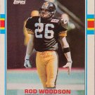 Rod Woodson Topps RC 1989 #323 Pitts STEELERS 49ers Ravens Raiders Purdue HOF