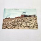 Vintage Postcard Colorado Summit Pikes Peak Cog Railroad Railway Cars  8556