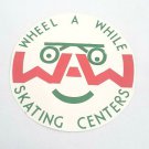 Vintage 1950's Roller Skating Label Waldorf MD Maryland Wheel A While Centers