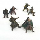 Lord of the Rings Play Along Battle Wounded Mini Figures Lot of 6 w/ Lost Limbs