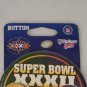 Button Pin NFL Super Bowl 32 XXXII 1998 Green Bay Packers Vs Denver Broncos