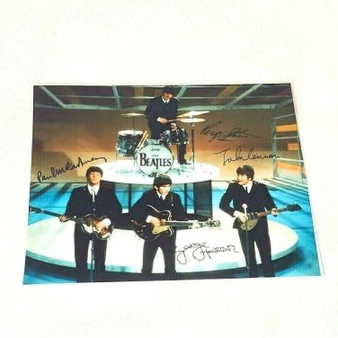 The Beatles Ed Sullivan Show Replica Signed Photo Print 5x7
