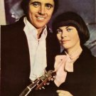 Original Vintage Romanian Postcard Sacha Distel Mireille Mathieu Casa Filmului