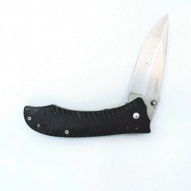 Coast Knives Dark Force Double Lock Knife 3.5" Bead Blast DX345 Folding Black