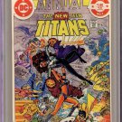 New Teen Titans Annual #1 DC 1982 CGC 9.4 Omega Men George Perez Marv Wolfman