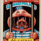 1987 Topps Garbage Pail Kids 343b Al Catraz Sticker Original Card Series 9 GPK