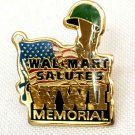 Wal-mart Salutes WWII Memorial Patriotic Lapel Hat Pin Military American Flag