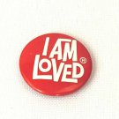 I Am Loved 1" Lapel Pin Pinback Valentine Red Metal by Helzberg's Diamond Shop