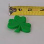 Brooch Pin Shamrock St Patricks Day 3 Three Leaf Clover Plastic 1.75" Luck Lucky