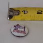 Vintage Button Pin Sewing Machine Pastel Americana Hand Drawn Pinback