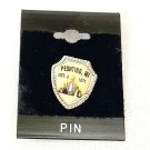 Vintage Souvenir Pin Pinback Peshtigo WI Wisconsin Oct 8 1871 On Card