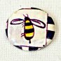 Vintage Button Pin Bee Pastel Americana Art Pinback