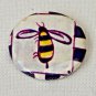 Vintage Button Pin Bee Pastel Americana Art Pinback