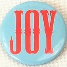 Vintage Christmas Holiday Theme 1" Pinback Button Joy Pin Blue Red
