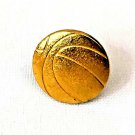 VTG High School Varsity Basketball Team Player Letterman Jacket Pin Gold Tone