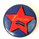 Vintage Excellent Star Employee Student Pupil Novelty Button Badge Pinback Pin
