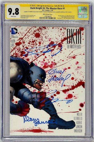 Dark Knight III The Master Race #1 CGC 9.8 SS 4x Signed Frank Miller Top Grade