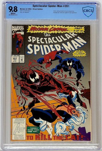 Spectacular Spider-Man 201 CBCS 9.8 Maximum Carnage PT 5 Venom Equals Top CGC
