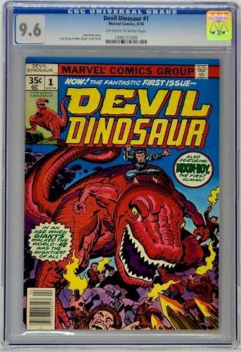 Devil Dinosaur #1 Marvel 1978 CGC 9.6 1st Moon-Boy Kirby Disney Cartoon Coming!