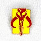 Disney Trading Pin Star Wars Mandalorian Symbol Insignia Rectangular Red Yellow