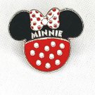 Disney Pin Minnie Mouse Icon Black Mickey Ears White Red Polka Dot Bow 115855