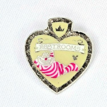 Cheshire Cat Completer Hidden Mickey Bathroom Restroom Signs Disney Pin HTF 2017