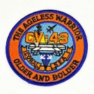 USS Coral Sea CV-43 The Ageless Warrior Older and Bolder Patch