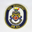 Vintage USS Missouri Strength for Freedom BB 63 US Navy Battleship Patch