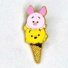 Disney Trading Pin Winnie the Pooh Piglet Ice Cream Cone Tsum Tsum Enamel