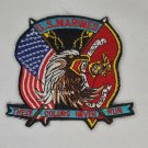 Marines These Colors Never Run Patch US & Marine Corps Flags Bald Eagle 4" x 4"