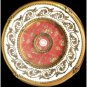Gold/White w/ Red Pattern Insert Ceiling Medallion  Round 31"