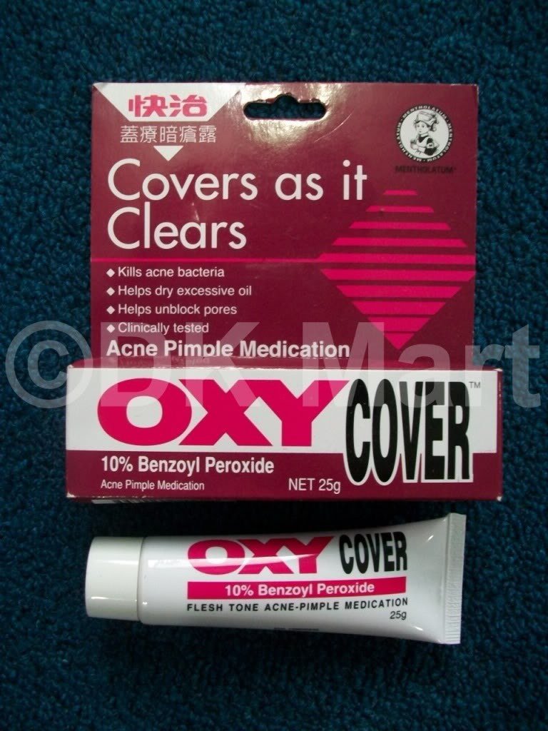 25g OXY Cover - 10% Benzoyl Peroxide Acne Pimple 