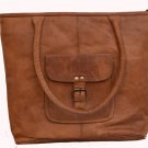 Classic Original Handmade Leather Bag, Unisex Woman Ladies Handbag Carry Bag#161